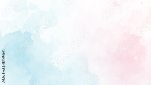 Fantasy smooth light pink, purple shades and blue watercolor paper textured illustration for grunge design, vintage card, templates. Pastel ink colors wet effect hand drawn canvas aquarelle background