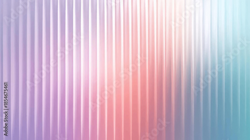 Soft gradient background with vertical ribbed texture transitioning from purple to pink to teal.