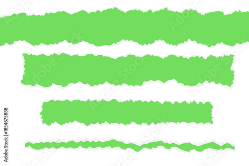 Realistic Torn Paper Edge with Rough Ripped Texture Isolated on Transparent Background for Creative Design, Poster, Collage, and Branding Use. png bg