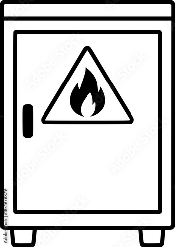 Laboratory Furnace Outline Icon