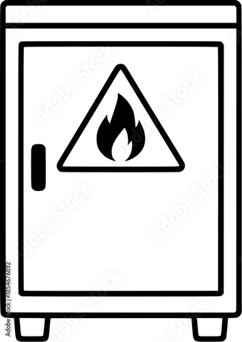 Laboratory Furnace Outline Icon