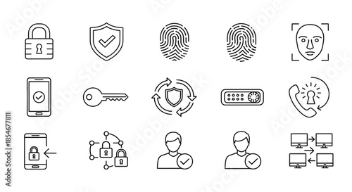 Illustration of various security measures