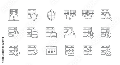 Illustrations of various database and security concepts