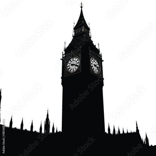 Big ben silhouette