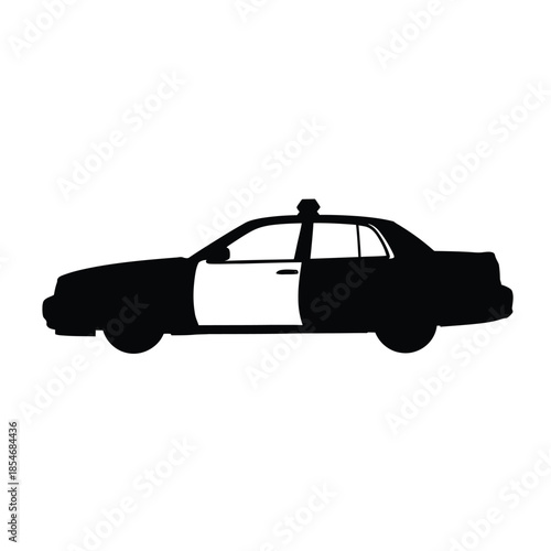 Police car silhouette