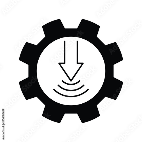 Pressure  icon with white background vector stock illustration