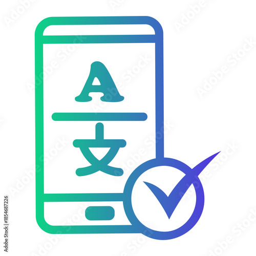 app Line Gradient Icon