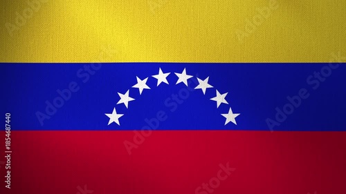 Venezuela flag flutters in the wind. looped animation. Background. Concept for the country's national day and holidays.