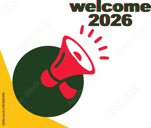 Welcome 2026 text