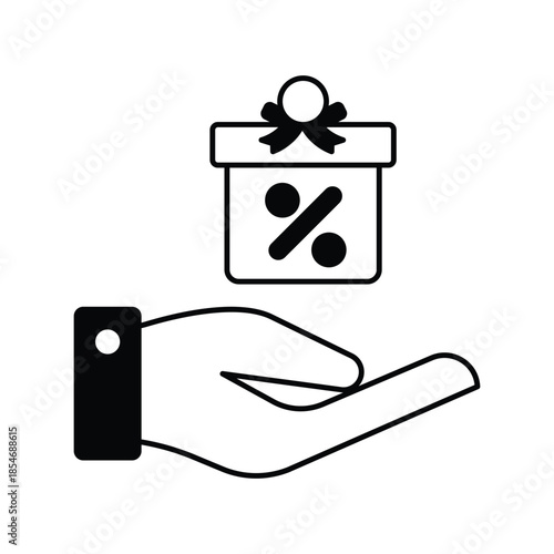 Incentive  icon with white background vector stock illustration