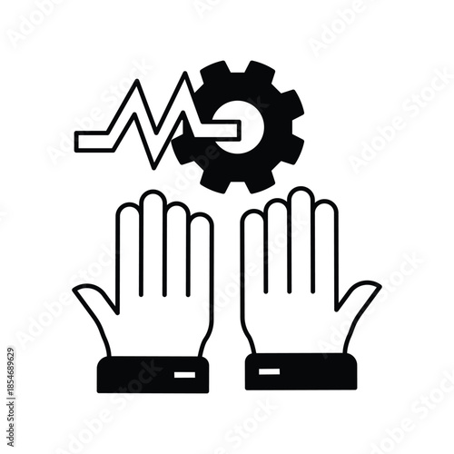 Participating  icon with white background vector stock illustration