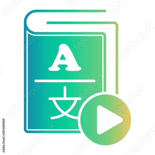 language class Gradient icon