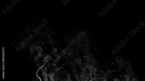 smoke on a black background