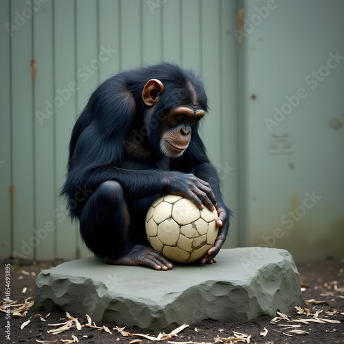 soccer ball in the jungle