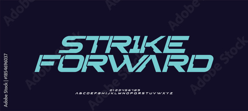 Sport Modern Italic Alphabet logo Font. Typography urban style fonts for technology, digital, movie logos. vector illustration