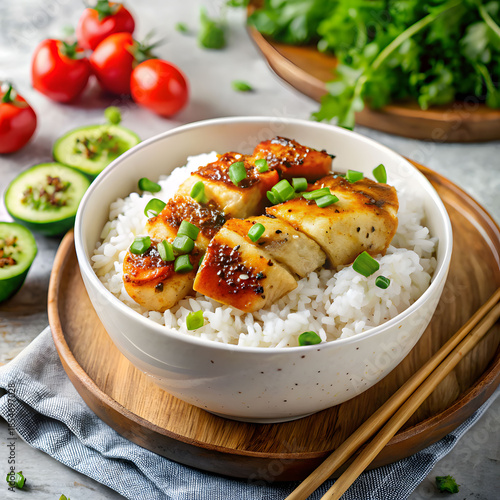delicious chicken and rice bowl a culinary delight