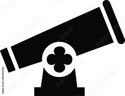 lucky journey compass line art vector illustration on transparent background