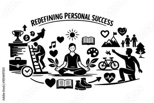Redefining personal success with diverse life elements and achievements