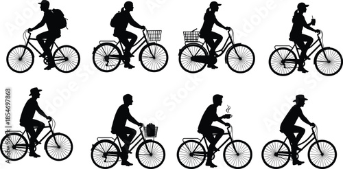 Silhouette of female artist painting on canvas with floral mandala background, adult coloring book page, cad drawing flat vector illustration