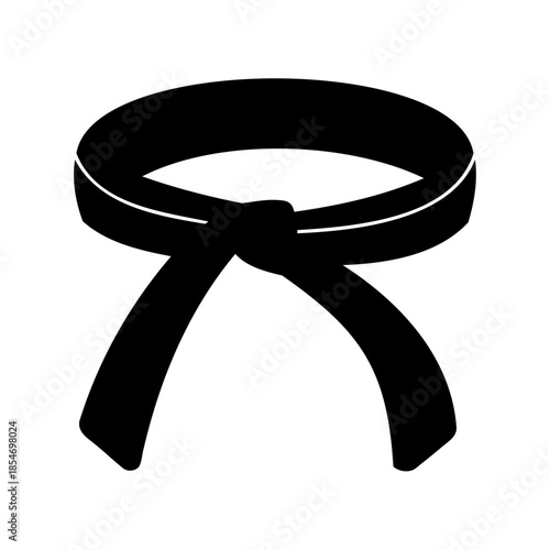 Black Belt Mastery Achieved Skill and Dedication Representation of Martial Arts Training