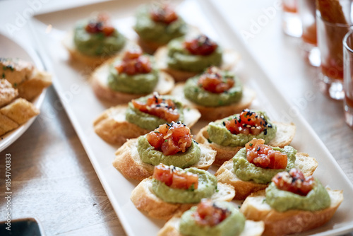 bruschetta with tomato and basil