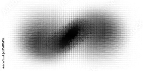 Grunge halftone gradient background. Faded grit noise texture