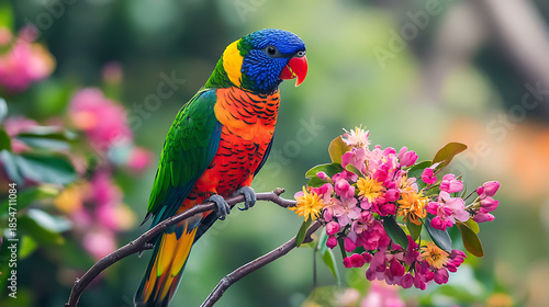 rainbow lorikeet parrot