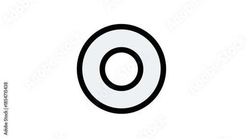 Simple Black Circle Icon Design Element.