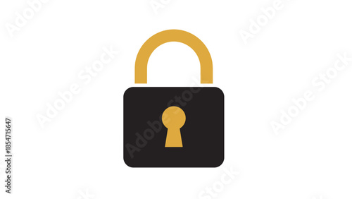 Unlocked Padlock with Keyhole Icon Design.