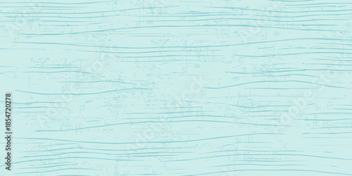 Grain wood image texture on blue cyan board background. Mint green Solid vintage