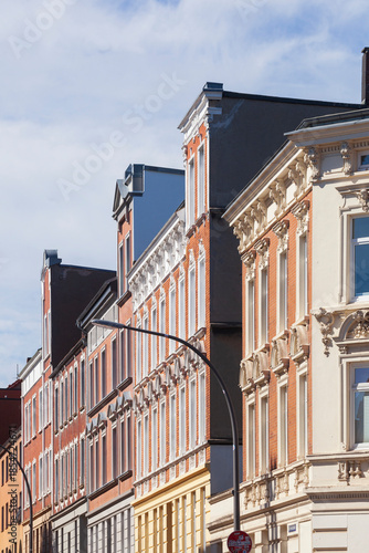 Alte Wohngebäude, Mehrfamilienhäuser, Harburg, Hamburg, Deutschland