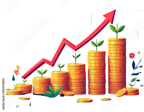 Financial success illustration