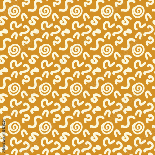 Abstract geometric seamless pattern on isolated background. Vector shapes, figures. For paper, cover, fabric, gift wrapping, notebook, bed linen