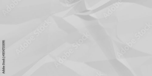 Old rough crumple creased blank surface white paper background. vector blank retro wrinkled grunge empty texture.