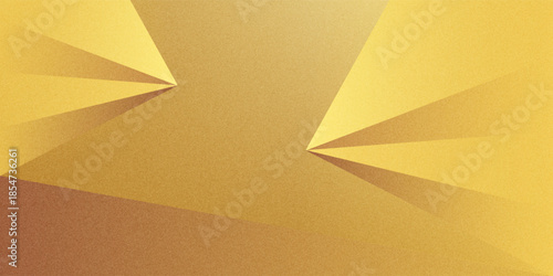 Brown mustard orange gold golden yellow beige white abstract background. Geometric shape. Line stripe corner triangle. Color gradient. Noise grain. Premium. Design.