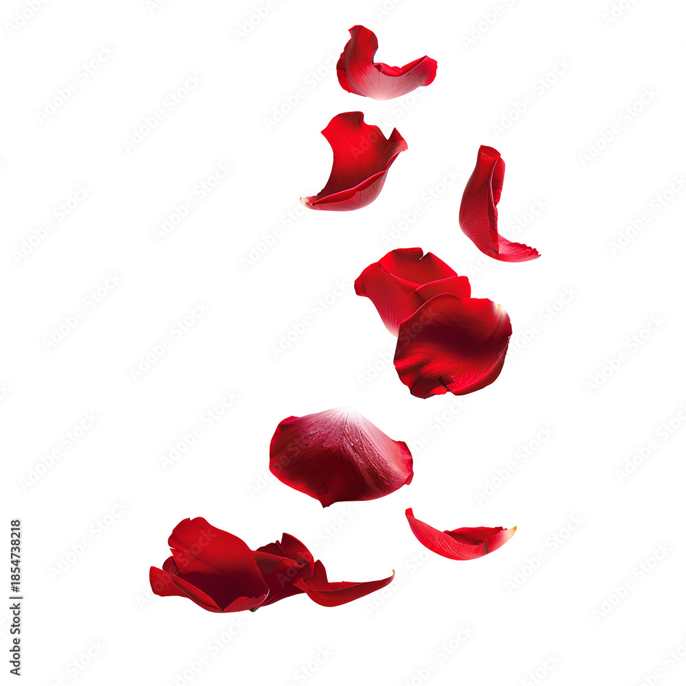 Fototapeta premium red rose petals