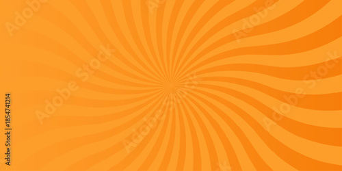 Abstract orange and red retro with sunburst pattern colorful design. Vintage sunrays illustration swirl grunge backdrop line. sun beam vector banner design and comic burst gradient concept pattern.