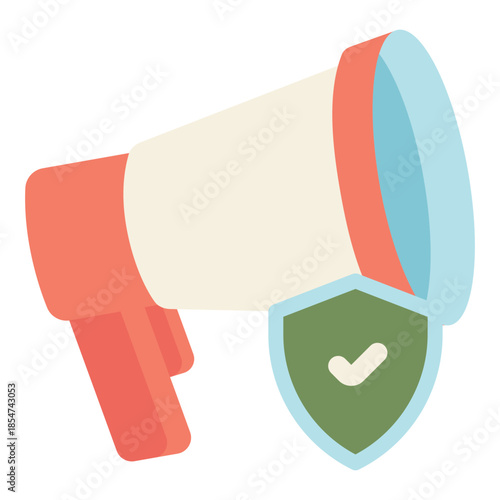 secured freedom of opinion flat icon