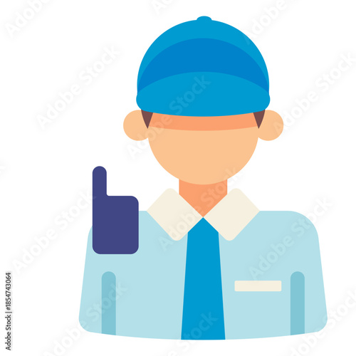security guard flat icon