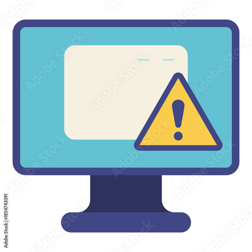 software bug flat icon