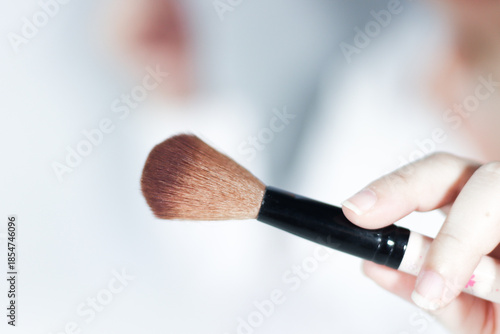A brush used for makeup