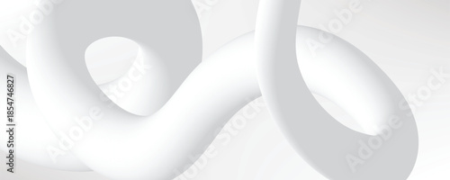 Abstract 3d wavy shape artistic banner