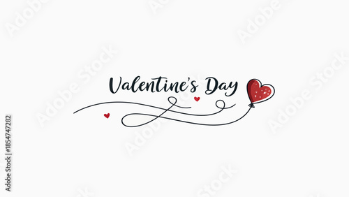 Valentine's Day celebration with heart and arrow