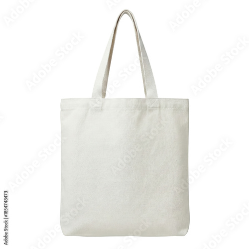Photos Blank white canvas tote bag mockup isolated