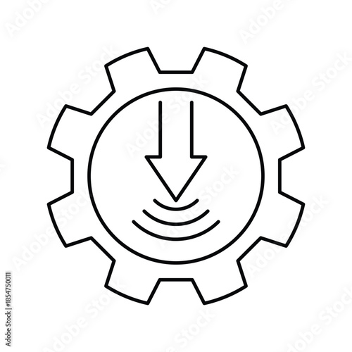 Pressure  icon with white background vector stock illustration
