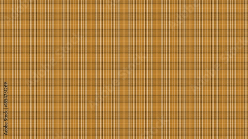 Classic brown plaid seamless pattern with thin white and dark stripes texture background