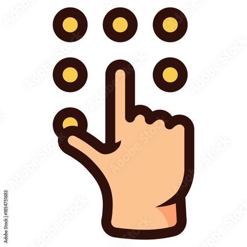 access pin code icon illustration
