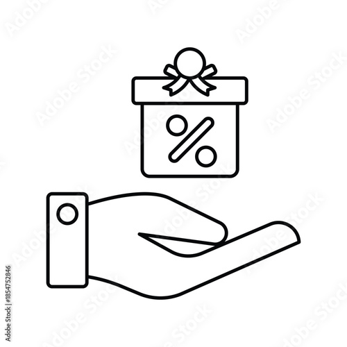 Incentive  icon with white background vector stock illustration