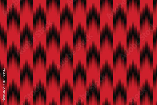 seamless jersey pattern with red hearts