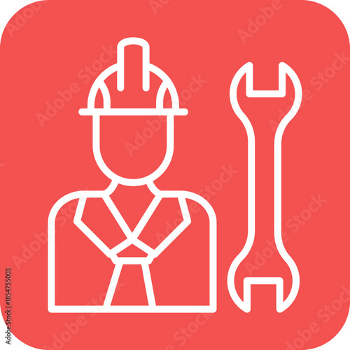 Construction Worker icon style